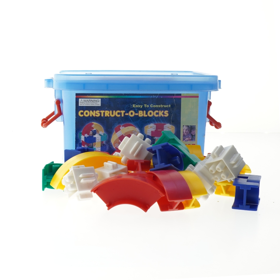 Construct-O-Blocks, Legetøjs byggesæt (str. 12x18x12 cm)