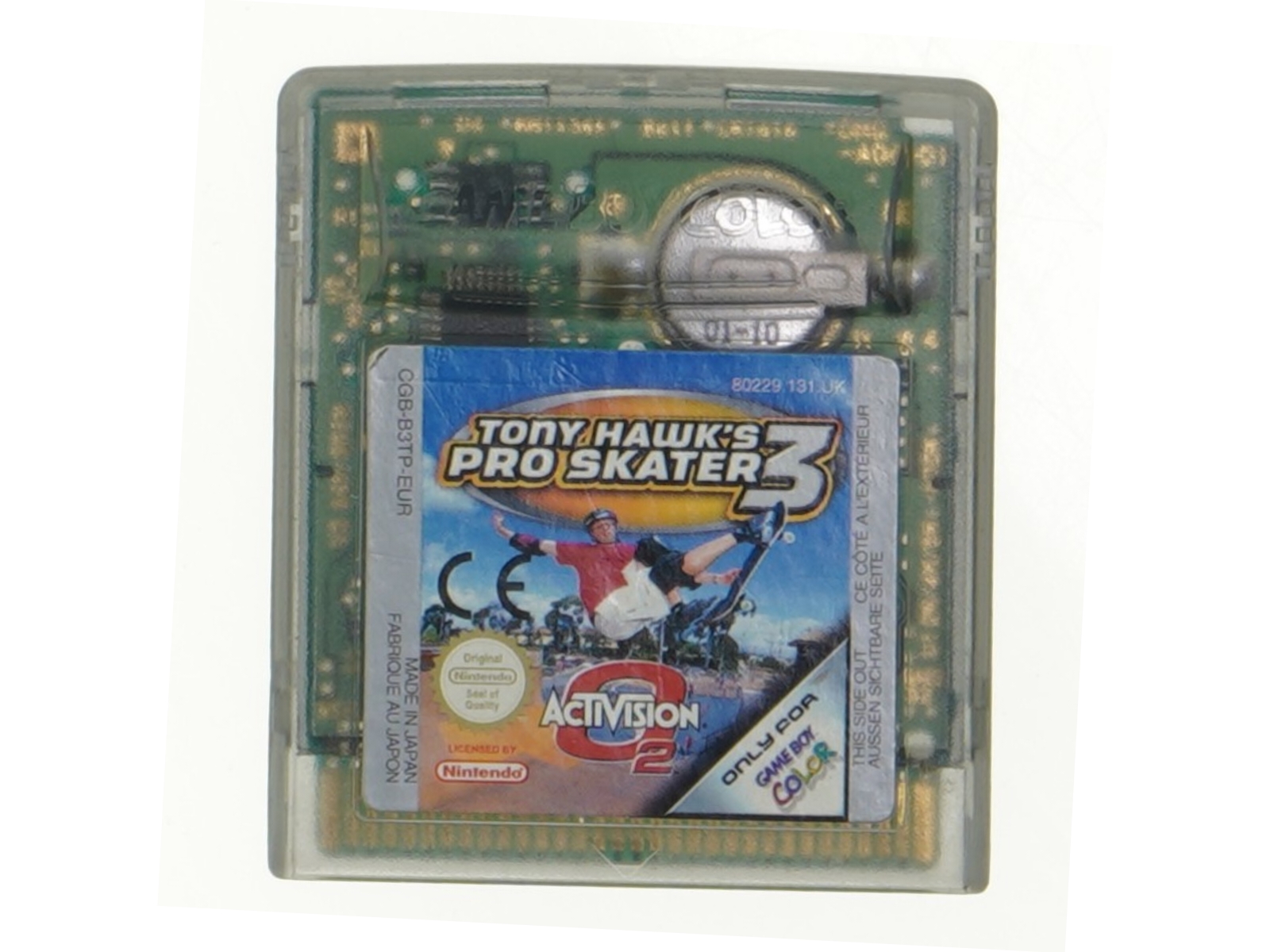 Game Boy Color spil 'Pro Skater 2' fra Nintendo (str. 6 cm)