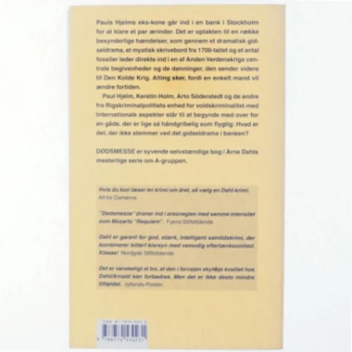 Dødsmesse af Arne Dahl (Bog)