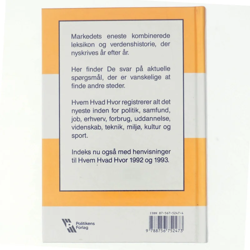 Hvem, hvad, hvor, 94 (Bog)