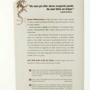 Det der ikke slår os ihjel af David Lagercrantz (Bog)