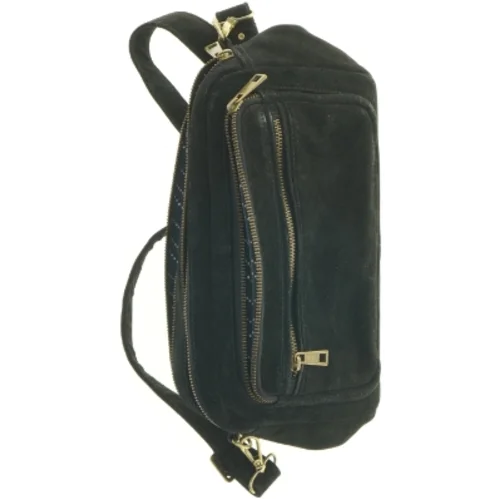 Sort bæltetaske i velour