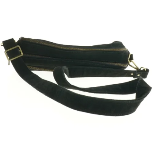 Sort bæltetaske i velour