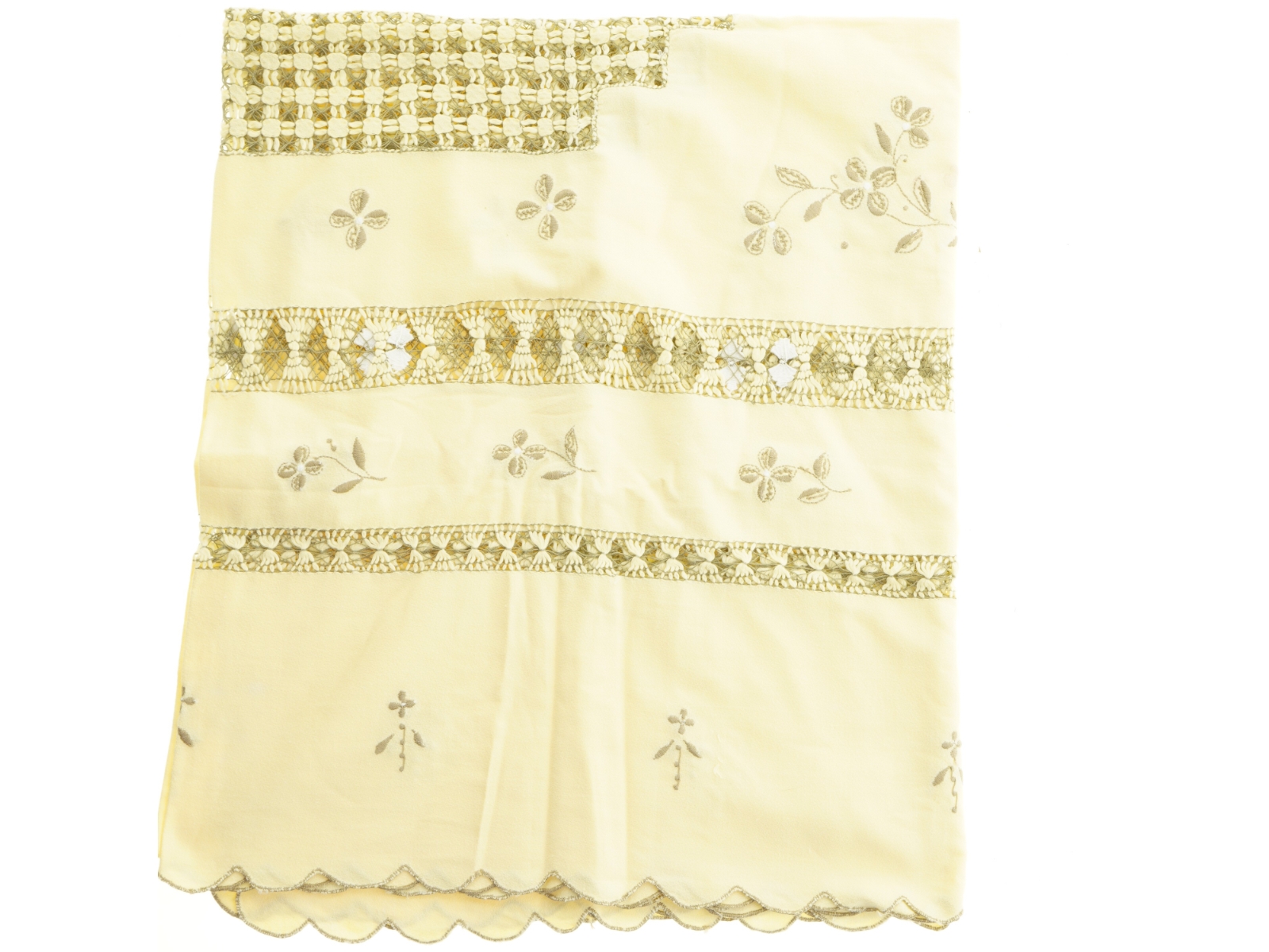 Broderet borddug (str. 180 x 110 cm)