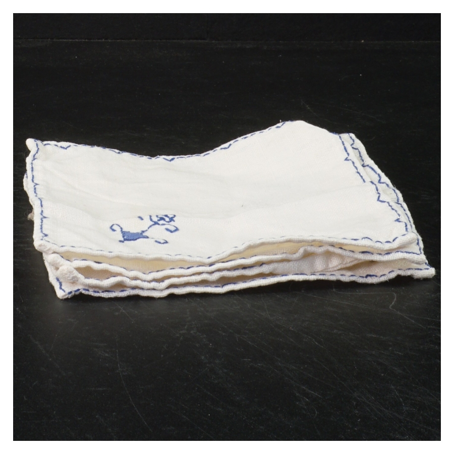 Broderede stofservietter