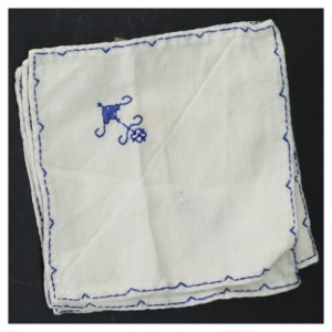 Broderede stofservietter