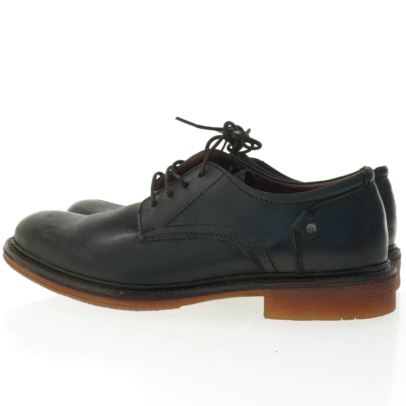 Sorte lædersko fra New Step (str. 41)