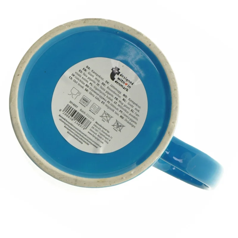 Blå krus fra Tiger (str. 18 x 12 x 18 cm)