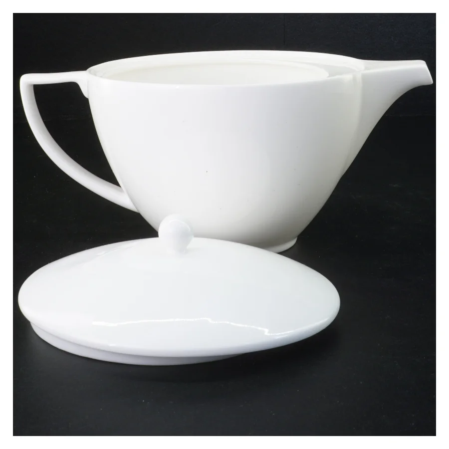 Hvid tekande med låg fra Jasper Conran (str. 27 x 14 cm)