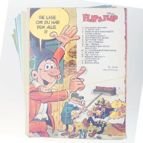 16 tegneserier/blade sælges – Tintin, Lucky Luke, Garfield, Basserne og flere