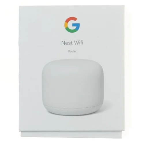 Google Nest Wifi router fra Google (str. 11x9 cm)