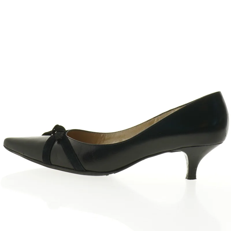 Sorte læderpumps fra Peter Kaiser (str. 5,5)