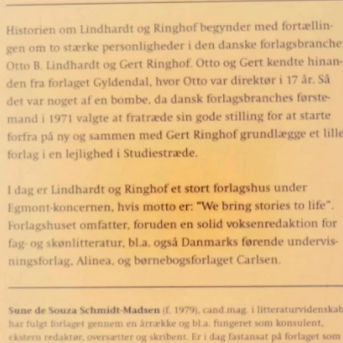 Lindhardt og Ringhof af Sune de Souza Schmidt-Madsen (Bog)