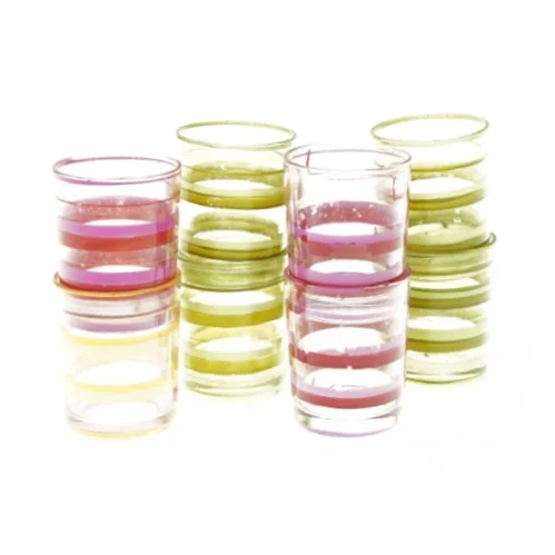 Små lysestager (8 stk) (str. HØ: 6,5x5,5 cm)