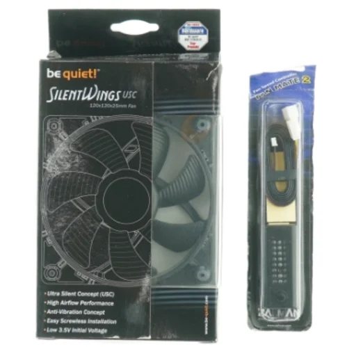 Støjdæmpet pc-køler og hastighedskontroller