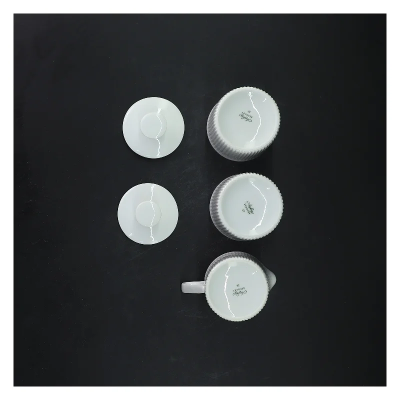 Sukkerskåle med låg + flødekande - Arzberg - 8 cm