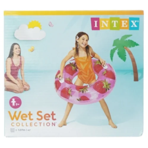 Badering med jordbær fra Intex (str. 9 plus år)