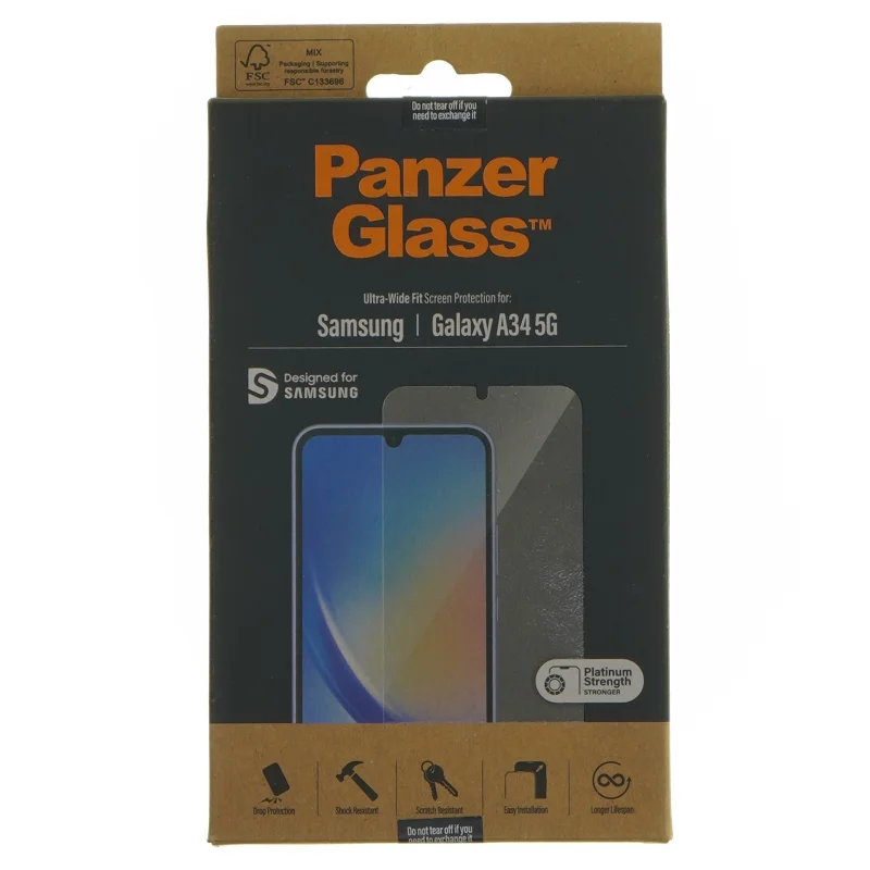 Panzer Glass skærmbeskytter til Samsung Galaxy A34 5G