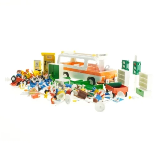 Playmobil - skolebus, figurer, møbler, tilbehør 