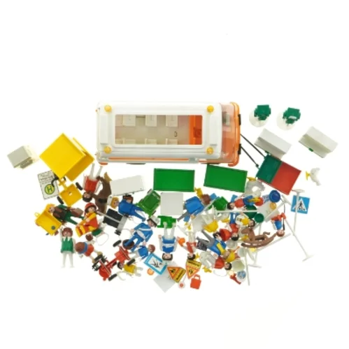 Playmobil - skolebus, figurer, møbler, tilbehør 