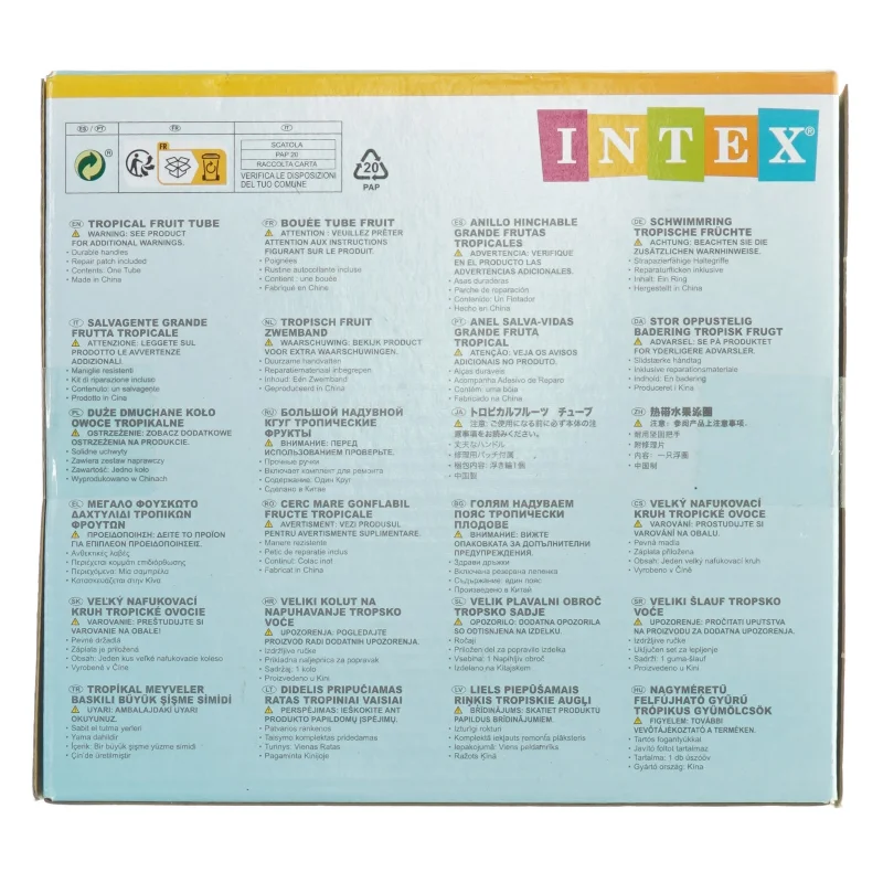 Badering med jordbærmotiv fra Intex (str. 9 plus år)