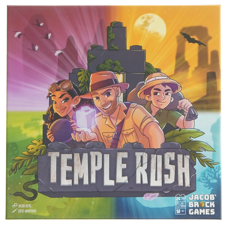 Temple Rush brætspil fra Jacob's Brick Games (str. 25x25 cm)