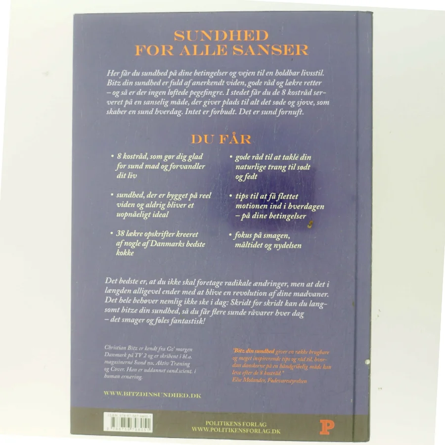 Bitz Din Sundhed af Christian Bitz (Bog)
