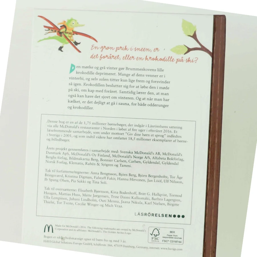 Krokodillen, som løb om kap med foråret af Hannu Hirvonen (Bog)