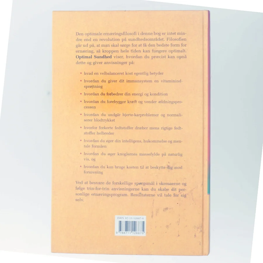 Optimal sundhed : alt hvad du behøver at vide om kost og ernæring af Patrick Holford (Bog)