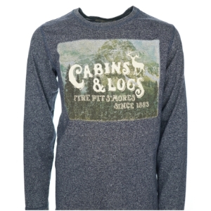 Langærmet bluse med motiv fra H&M (str. 146/152)