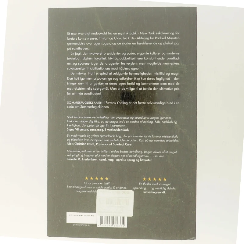 Pavens yndling af Troels M. Palshof (Bog)