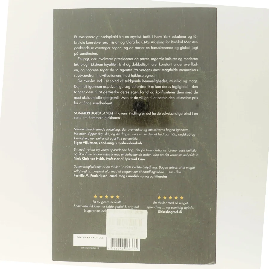 Pavens yndling af Troels M. Palshof (Bog)