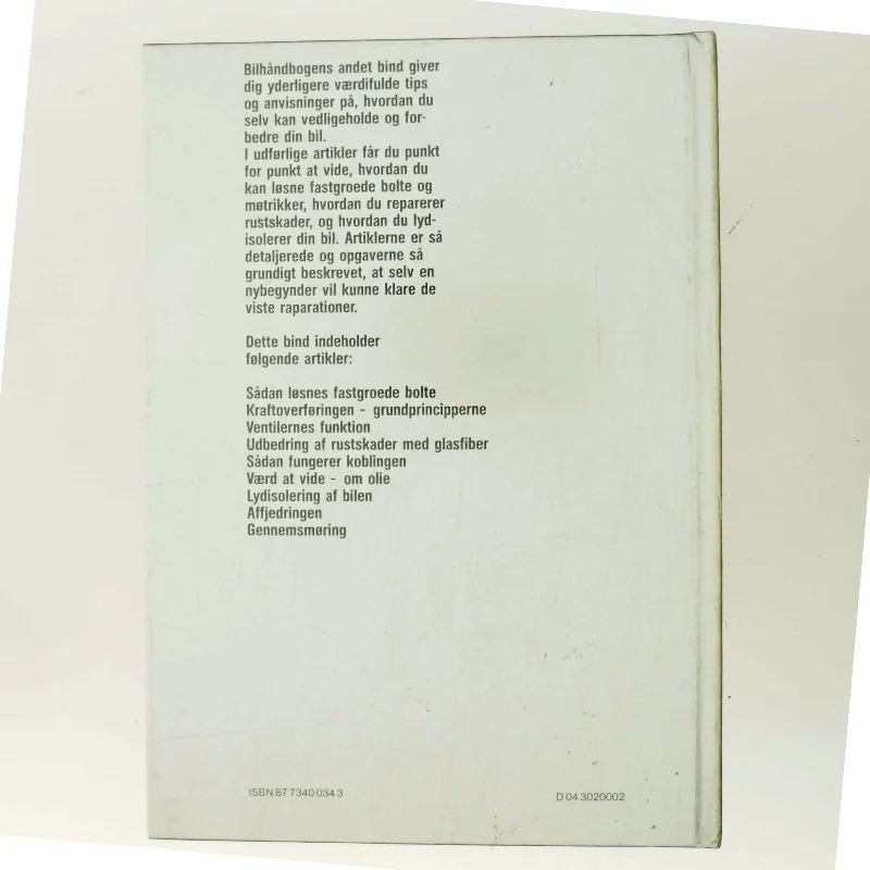 Bilhåndbogen af Ukjent forfatter (Bog)