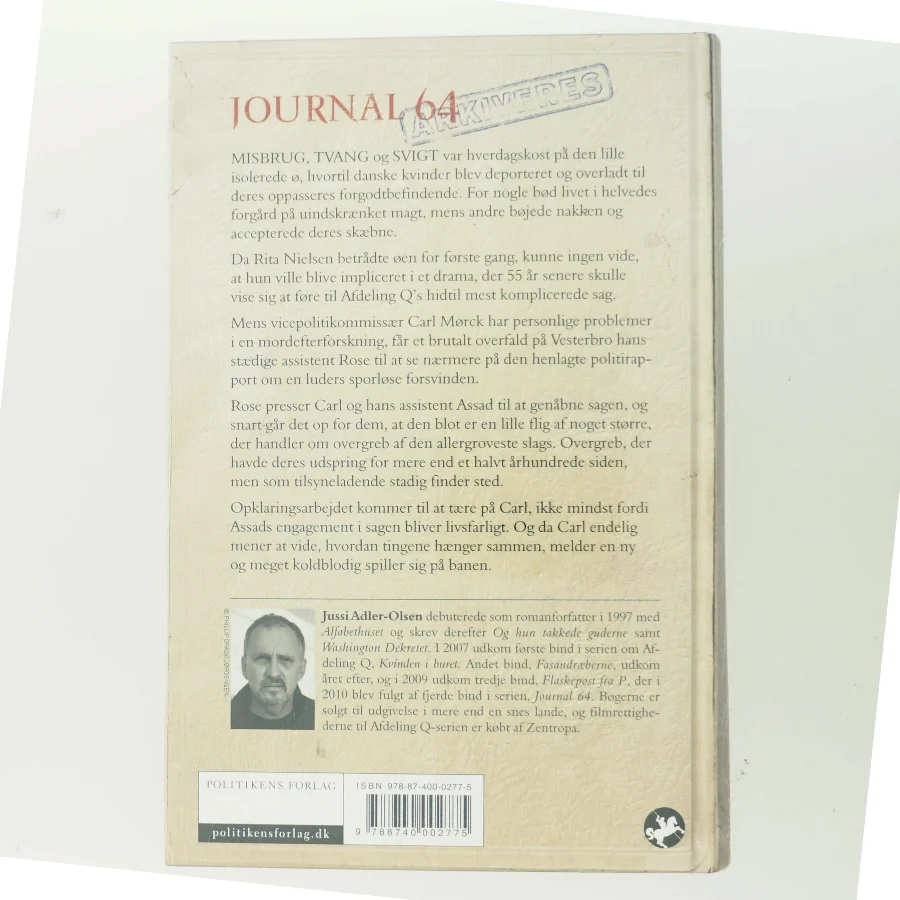 Journal 64 : krimithriller af Jussi Adler-Olsen (Bog)
