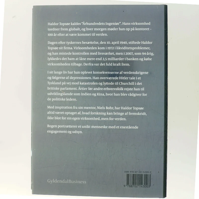 Haldor Topsøe - et portræt af Thomas Larsen (f. 1964) (Bog)