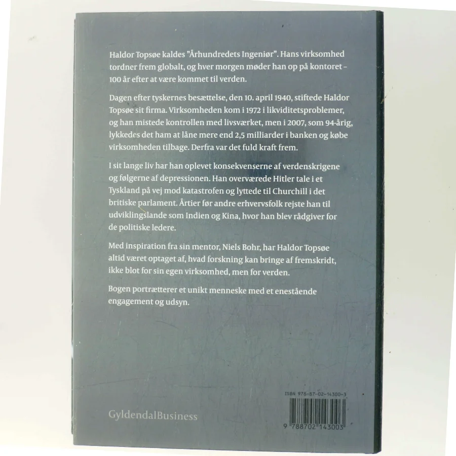 Haldor Topsøe - et portræt af Thomas Larsen (f. 1964) (Bog)