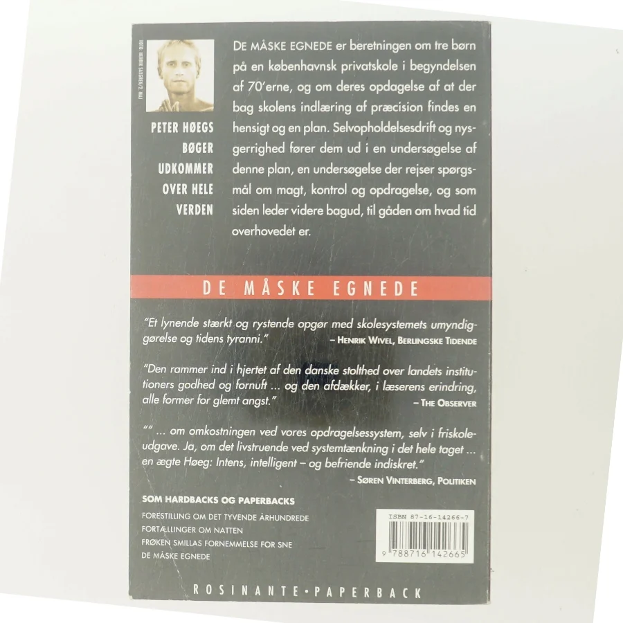 De måske egnede : roman af Peter Høeg (f. 1957-05-17) (Bog)