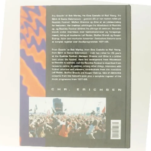 Mellem drømme & drøn : Roskilde Festival 25 år af Anders Rou Jensen (Bog)