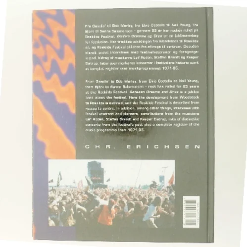 Mellem drømme & drøn : Roskilde Festival 25 år af Anders Rou Jensen (Bog)