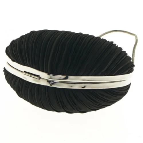 Hjerteformet taske med kæde (str. Ø 14 cm)