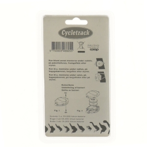 Cykellygter sæt fra Coop (str. 20x12 cm)