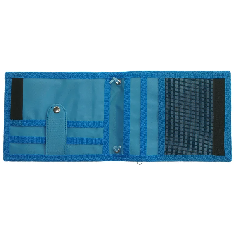 Blå stribet pengekat (str. 17x13,5 cm)