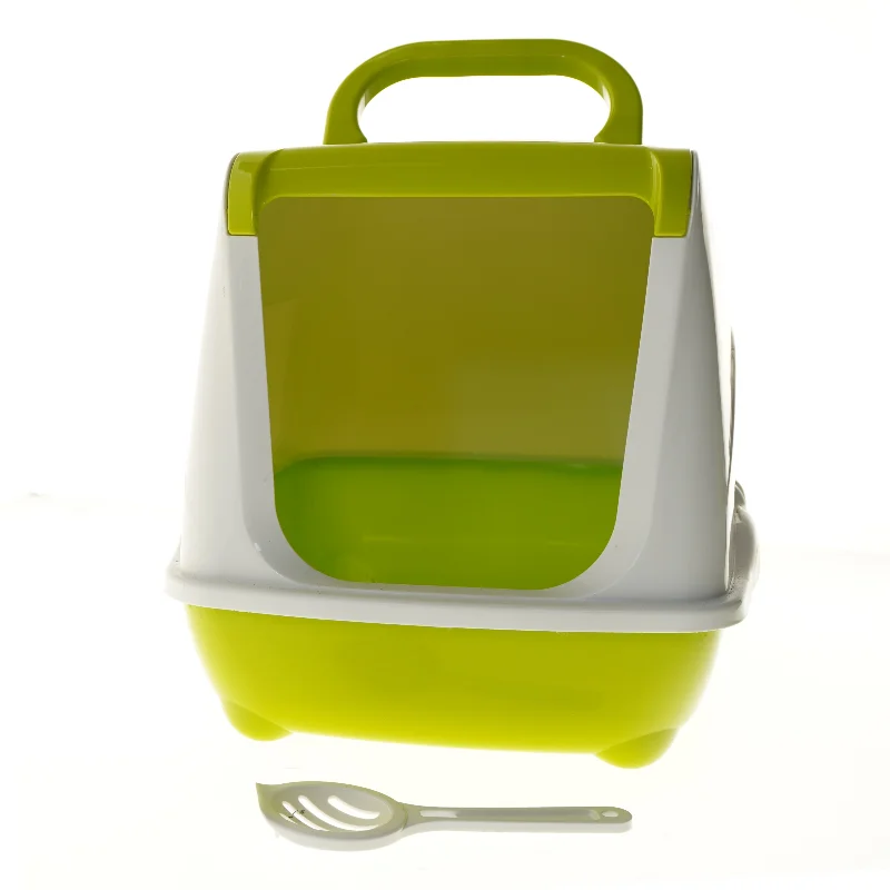 Kattebakke med låg og skovl (str. 48x40 cm)