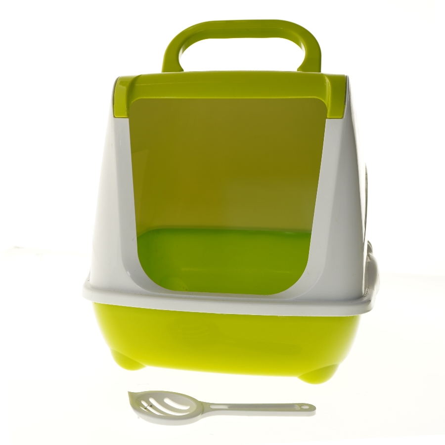 Kattebakke med låg og skovl (str. 48x40 cm)