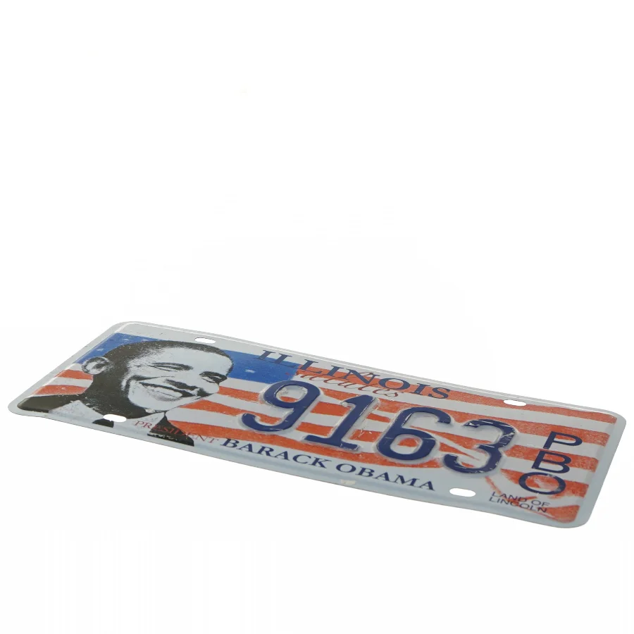 Barack Obama - nummerplade (str. 31x15 cm)