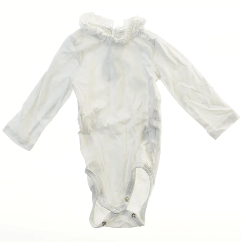 Hvid bodystocking med flæsekrave fra H&M (str. 62)