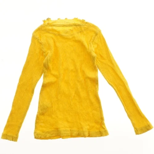 Langærmet gul bluse fra VRS (str. 98)