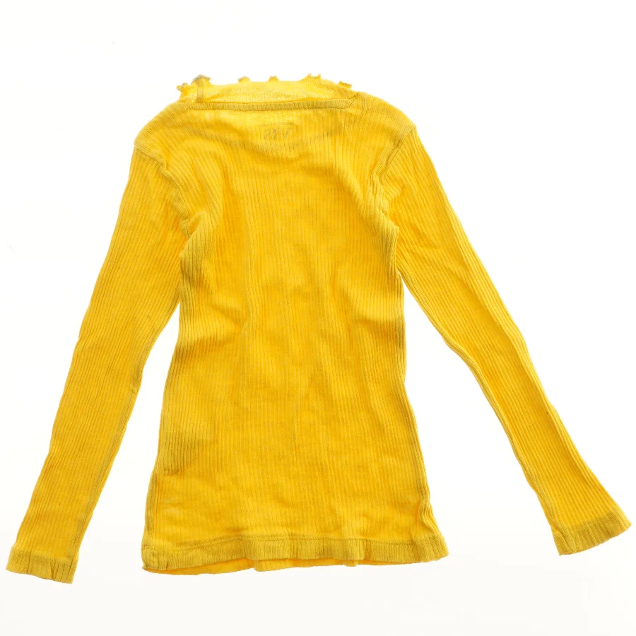 Langærmet gul bluse fra VRS (str. 98)