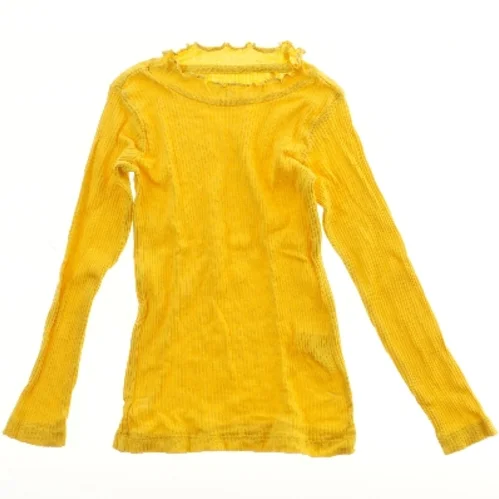 Langærmet gul bluse fra VRS (str. 98)