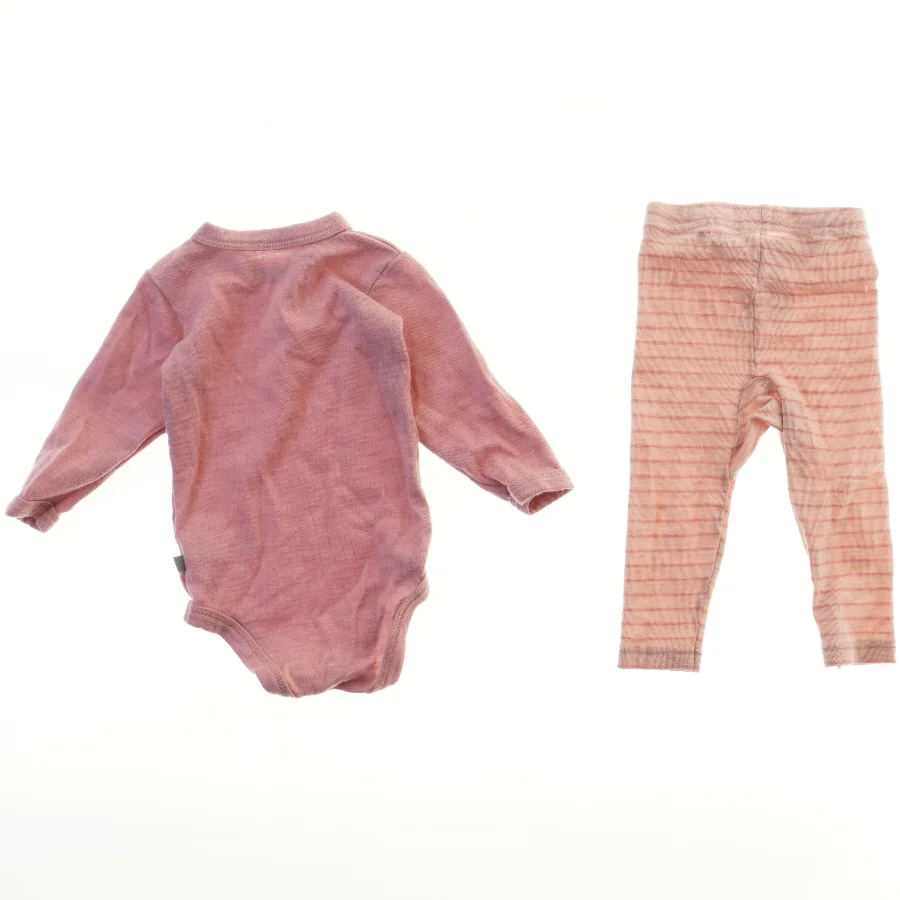 Uld sæt med bodystocking og bukser fra Friends (str. 68)